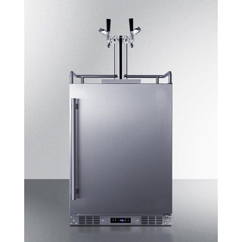 Summit Kegerator Summit 24" Wide Built-In Outdoor Commercial Beer Kegerator BC74OSCOMTWIN