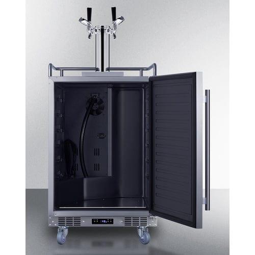 Summit Kegerator Summit 24" Wide Built-In Outdoor Commercial Beer Kegerator BC74OSCOMTWIN