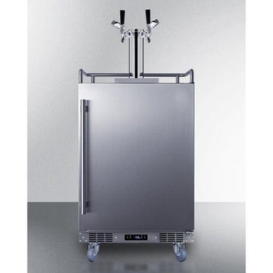 Summit Kegerator Summit 24" Wide Built-In Outdoor Commercial Beer Kegerator BC74OSCOMTWIN