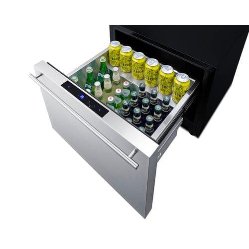 Summit Refrigerators Summit 24" Wide Built-In Outdoor Drawer Refrigerator SDR241OS