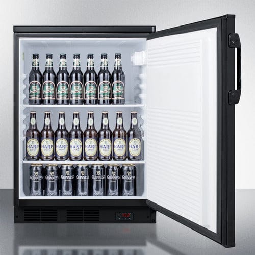Summit All-Refrigerator Summit 24&quot; Wide Built-In Pub Cellar FF7LBLKBIPUB
