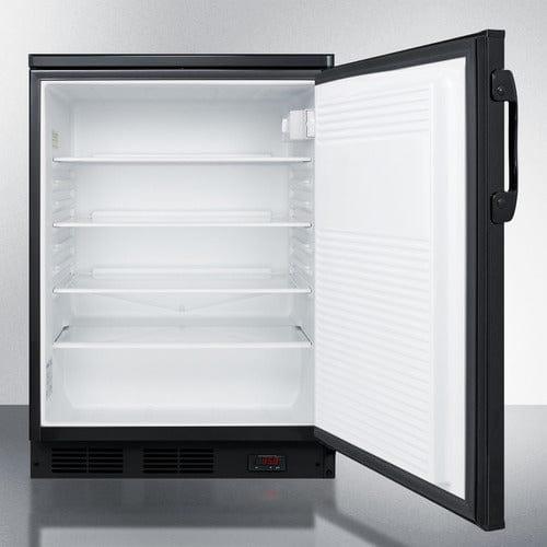 Summit All-Refrigerator Summit 24&quot; Wide Built-In Pub Cellar FF7LBLKBIPUB