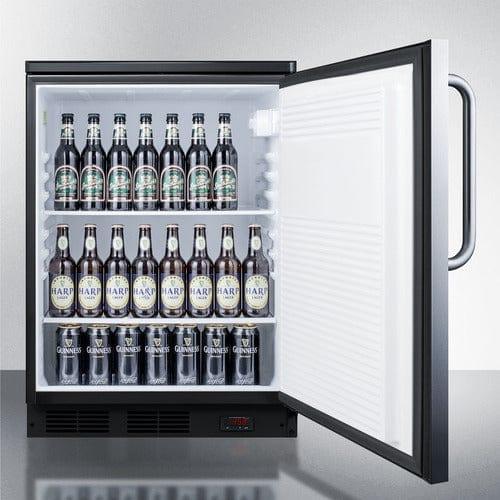 Summit All-Refrigerator Summit 24" Wide Built-In Pub Cellar FF7LBLKBIPUBSSTB