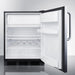 Summit Refrigerators Summit 24" Wide Built-In Refrigerator-Freezer CT663BKCSS