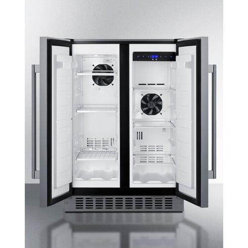 Summit Refrigerators Summit 24" Wide Built-In Refrigerator-Freezer FFRF24SSCSS