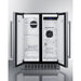 Summit Refrigerators Summit 24" Wide Built-In Refrigerator-Freezer FFRF24SSCSS