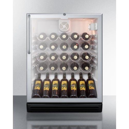 Summit Wine Cellar Summit 24&quot; Wide Built-In Wine Cellar, ADA Compliant SWC6GBLCSSADA