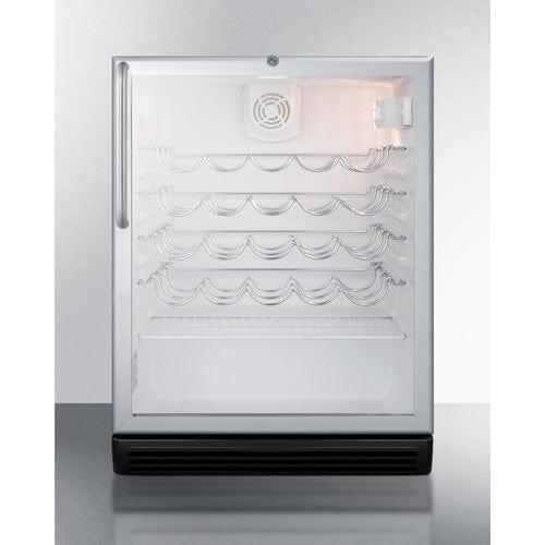 Summit Wine Cellar Summit 24&quot; Wide Built-In Wine Cellar, ADA Compliant SWC6GBLCSSADA