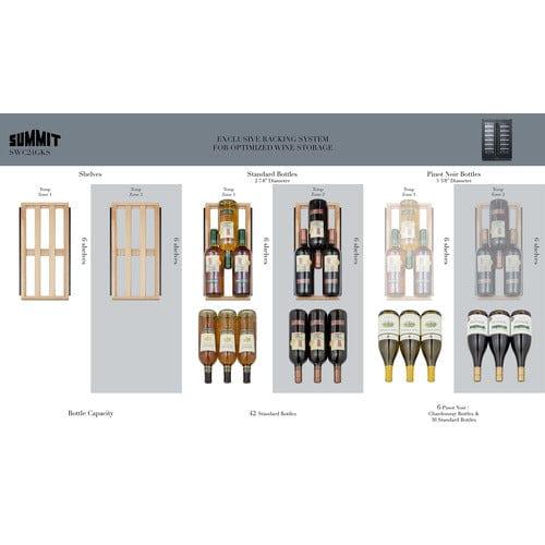 Summit Wine Cellar Summit 24" Wide Built-In Wine Cellar SWC24GKS