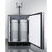 Summit Kegerator Summit 24" Wide Built-In Wine Kegerator, ADA Compliant (Panel Not Included) SBC58BLBIADAIFWKDTWIN