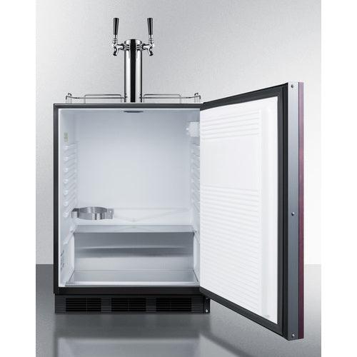 Summit Kegerator Summit 24" Wide Built-In Wine Kegerator, ADA Compliant (Panel Not Included) SBC58BLBIADAIFWKDTWIN
