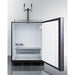 Summit Kegerator Summit 24" Wide Built-In Wine Kegerator, ADA Compliant (Panel Not Included) SBC58BLBIADAIFWKDTWIN