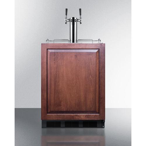 Summit Kegerator Summit 24&quot; Wide Built-In Wine Kegerator, ADA Compliant (Panel Not Included) SBC58BLBIADAIFWKDTWIN