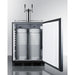 Summit Kegerator Summit 24" Wide Built-In Wine Kegerator, ADA Compliant SBC58BLBIADAWKDTWIN