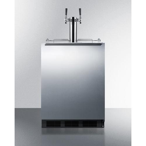 Summit Kegerator Summit 24&quot; Wide Built-In Wine Kegerator, ADA Compliant SBC58BLBIADAWKDTWIN