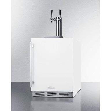 Summit Kegerator Summit 24" Wide Built-In Wine Kegerator, ADA Compliant SBC58WHBIADAWKDTWIN