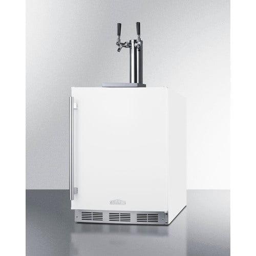 Summit Kegerator Summit 24" Wide Built-In Wine Kegerator, ADA Compliant SBC58WHBIADAWKDTWIN