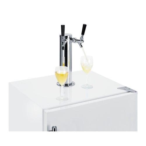 Summit Kegerator Summit 24&quot; Wide Built-In Wine Kegerator, ADA Compliant SBC58WHBIADAWKDTWIN