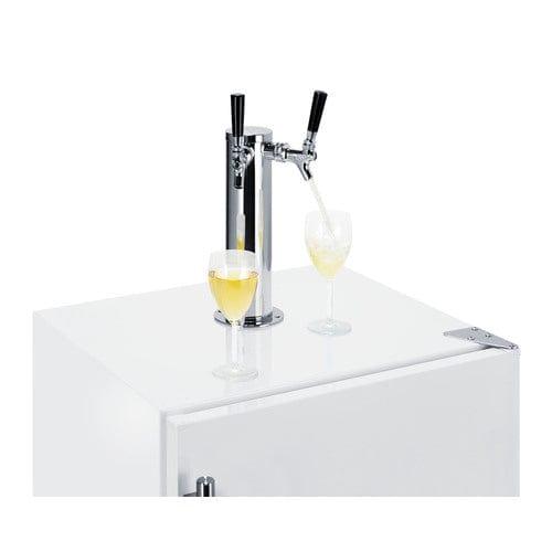 Summit Kegerator Summit 24" Wide Built-In Wine Kegerator, ADA Compliant SBC58WHBIADAWKDTWIN