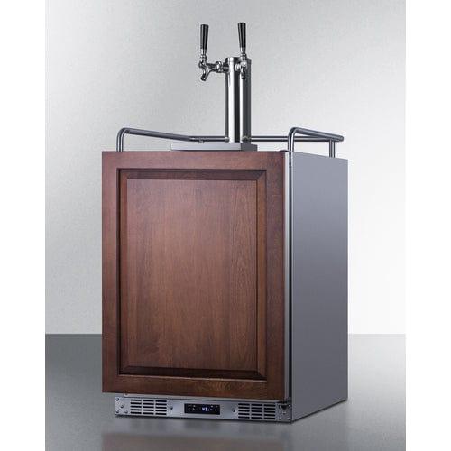 Summit Kegerator Summit 24" Wide Built-In Wine Kegerator (Panel Not Included) SBC682PNRWKDTWIN