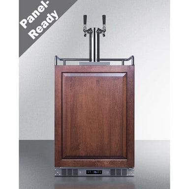 Summit Kegerator Summit 24" Wide Built-In Wine Kegerator (Panel Not Included) SBC682PNRWKDTWIN