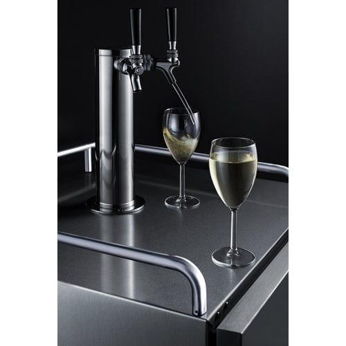 Summit Kegerator Summit 24" Wide Built-In Wine Kegerator SBC682WKDTWIN