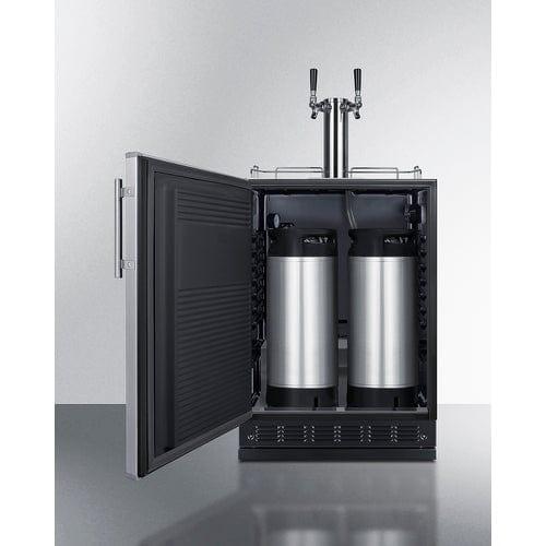 Summit Kegerator Summit 24" Wide Cold Brew Coffee Kegerator SBC7BRSCF2LHD