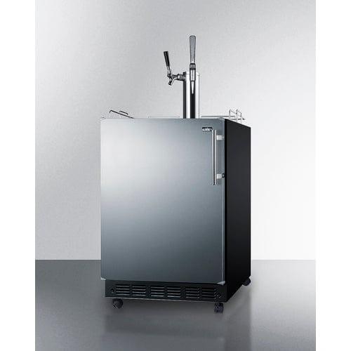 Summit Kegerator Summit 24&quot; Wide Cold Brew/Nitro Coffee Kegerator SBC7BRSCM2LHD