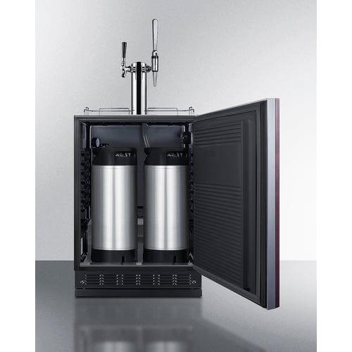 Summit Kegerator Summit 24" Wide Cold Brew/Nitro Kegerator (Panel Not Included) SBC7BRSIFCM2