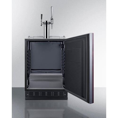 Summit Kegerator Summit 24&quot; Wide Cold Brew/Nitro Kegerator (Panel Not Included) SBC7BRSIFCM2