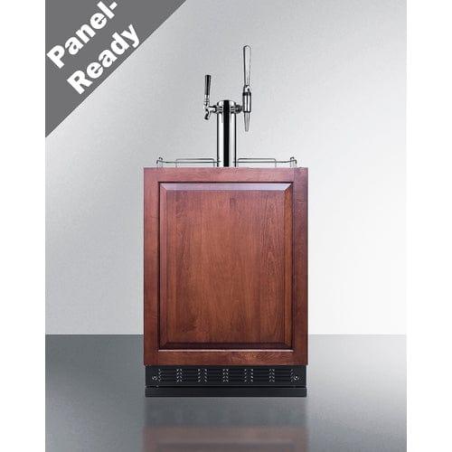 Summit Kegerator Summit 24" Wide Cold Brew/Nitro Kegerator (Panel Not Included) SBC7BRSIFCM2LHD