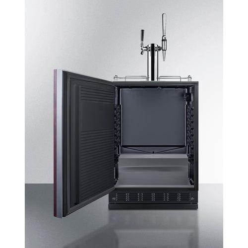 Summit Kegerator Summit 24" Wide Cold Brew/Nitro Kegerator (Panel Not Included) SBC7BRSIFCM2LHD