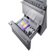 Summit Wine Cellar Summit 24" Wide Combination Dual-Zone Wine Cellar and 2-Drawer All-Freezer SWCDAF24