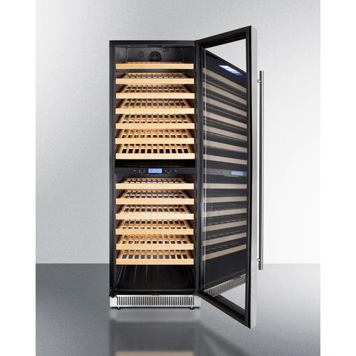 Summit Wine Cellar Summit 24" Wide Dual Zone Wine Cellar SWC1966BCSS