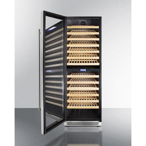 Summit Wine Cellar Summit 24&quot; Wide Dual Zone Wine Cellar SWC1966BCSSLHD