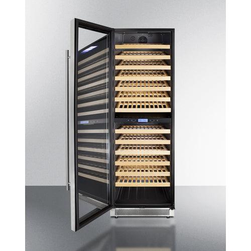 Summit Wine Cellar Summit 24" Wide Dual Zone Wine Cellar SWC1966BCSSLHD