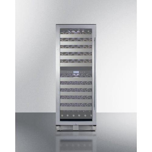 Summit Wine Cellar Summit 24" Wide Dual-Zone Wine Cellar SWCP2116LHD