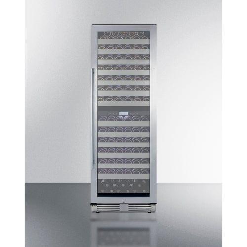 Summit Wine Cellar Summit 24" Wide Dual-Zone Wine Cellar SWCP2163CSS