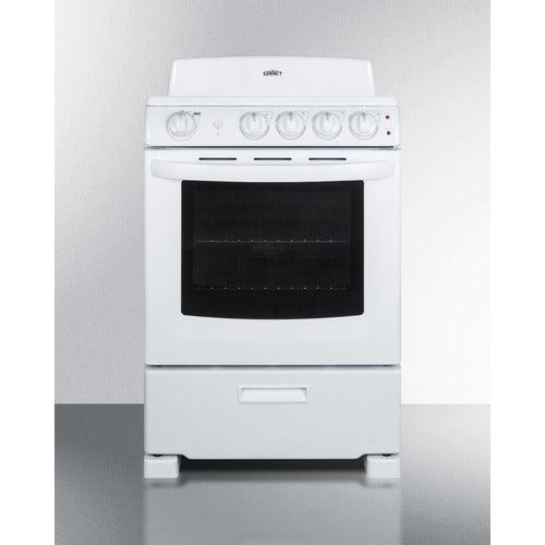 Summit Electric Coil Ranges Summit 24" Wide Electric Coil Range RE2411W