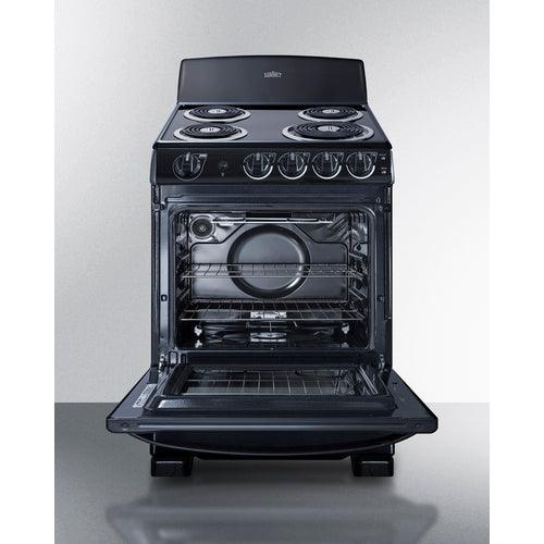 Summit Electric Coil Ranges Summit 24" Wide Electric Coil Range RE2413B
