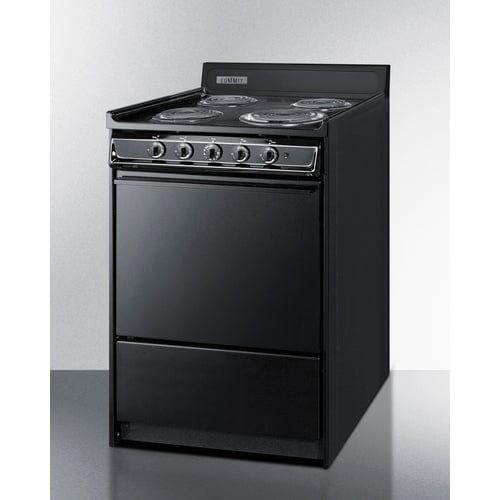 Summit Summit 24" Wide Electric Coil Range TEM610C