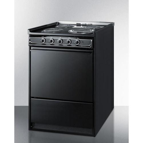 Summit Electric Coil Ranges Summit 24" Wide Electric Coil Range TEM610CR