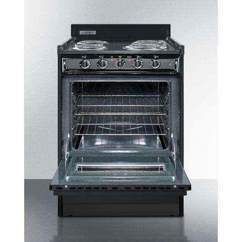 Summit Electric Coil Ranges Summit 24" Wide Electric Coil Range TEM610CW