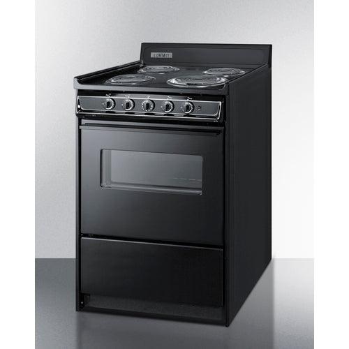 Summit Electric Coil Ranges Summit 24" Wide Electric Coil Range TEM610CW