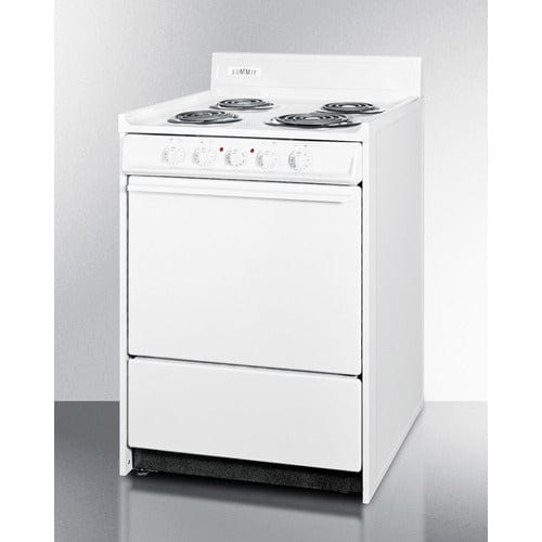 Summit Electric Coil Ranges Summit 24&quot; Wide Electric Coil Top Range WEM610