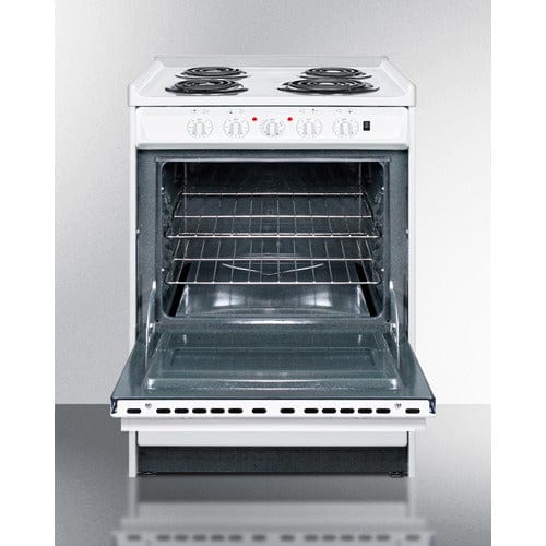 Summit Electric Coil Ranges Summit 24" Wide Electric Coil Top Range WEM610R