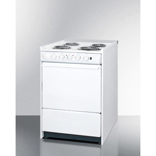 Summit Electric Coil Ranges Summit 24" Wide Electric Coil Top Range WEM610R