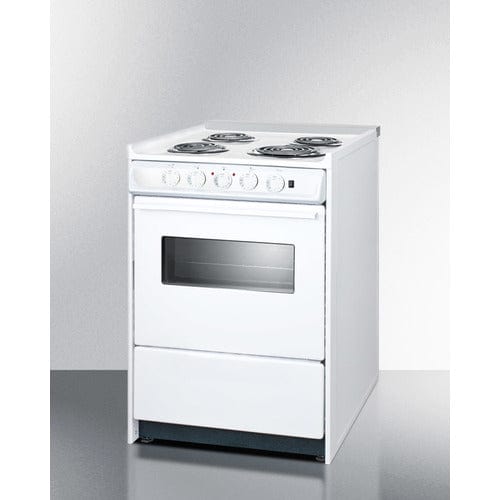 Summit Electric Coil Ranges Summit 24" Wide Electric Coil Top Range WEM610RW