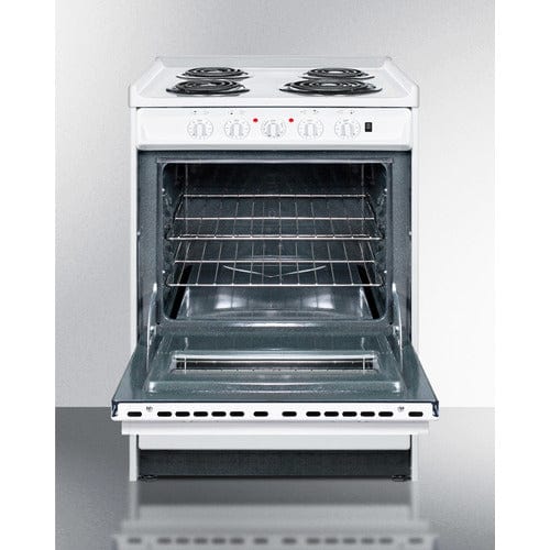 Summit Electric Coil Ranges Summit 24" Wide Electric Coil Top Range WEM610RW