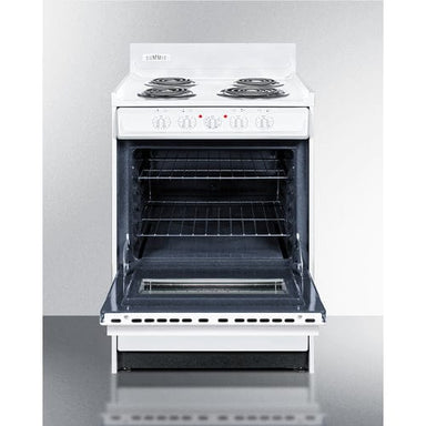Summit Electric Coil Ranges Summit 24" Wide Electric Coil Top Range WEM610W